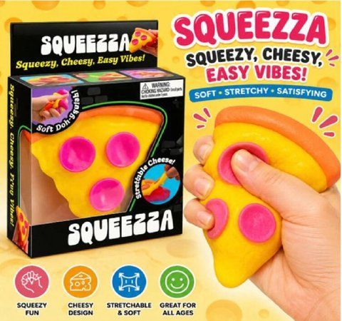 Антистрес Піца NeeDoh Pizza Squeeza Squishy Slice BT-6-6 фото